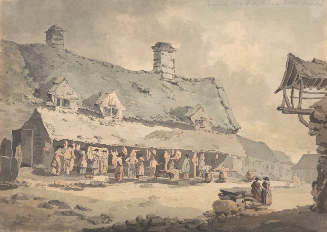 Corwen Marketplace, norra Wales av Edward Dayes