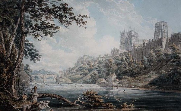 Durhams katedral av Edward Dayes