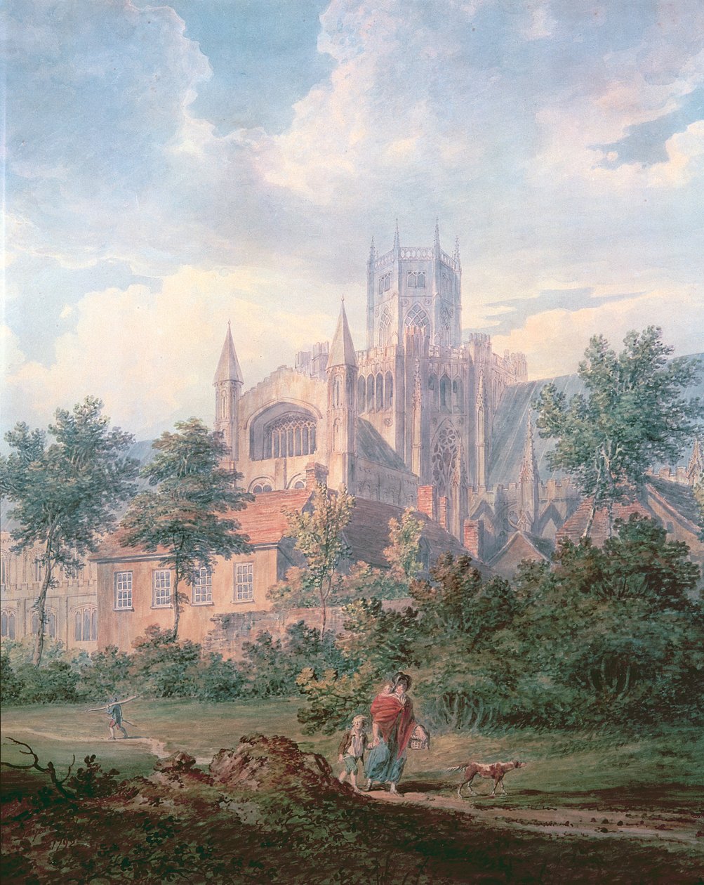 Ely Cathedral från sydöstra (detalj) av Edward Dayes