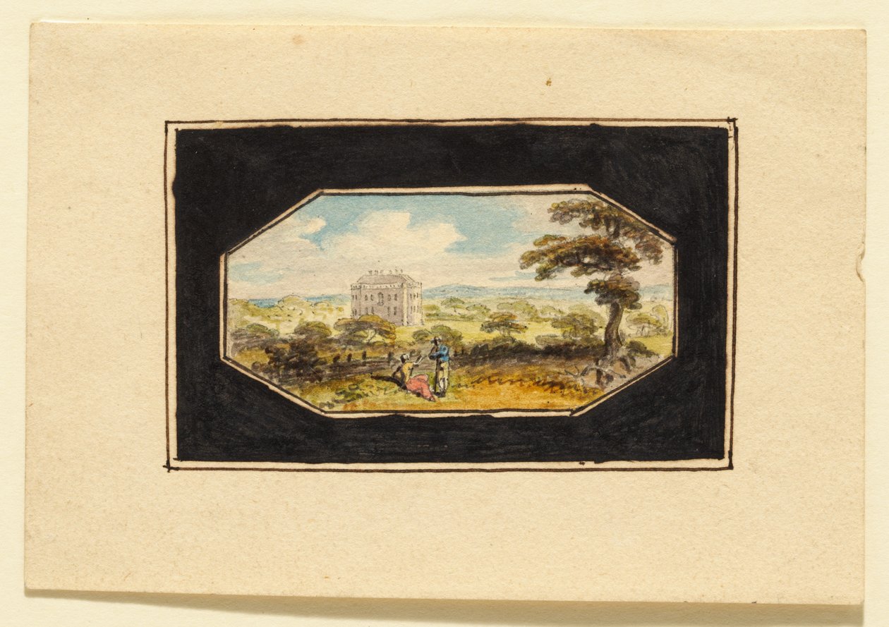 Haus in einer Landschaft av Edward Dayes