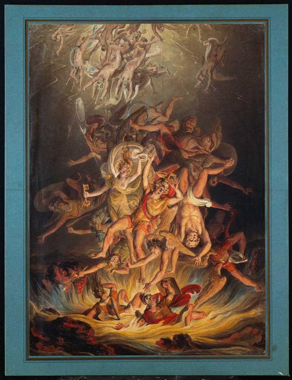 Änglarnas fall, 1798 av Edward Dayes