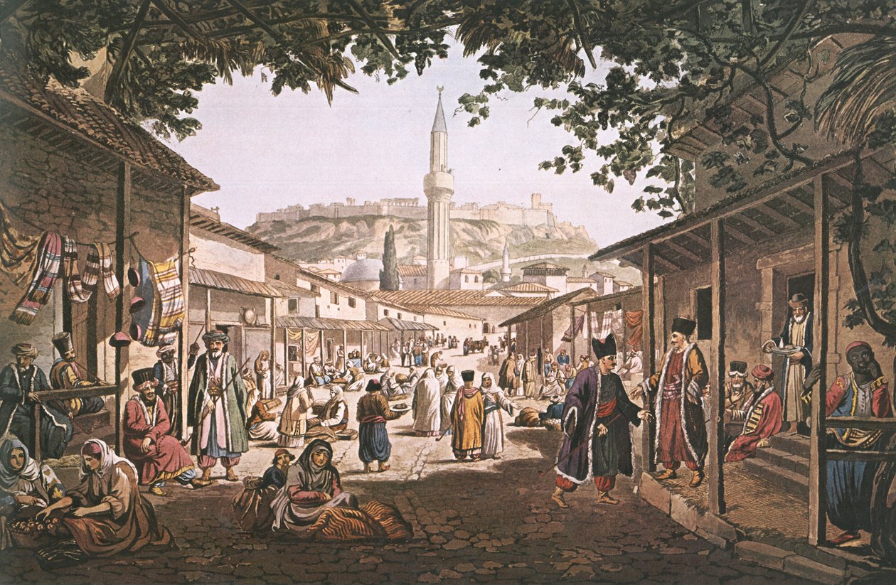Grekiska: Atens basar av Edward Dodwell