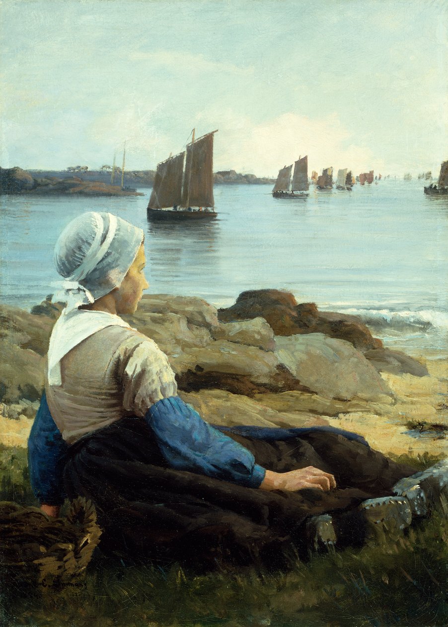 Väntar på hans återkomst av Edward Emerson Simmons