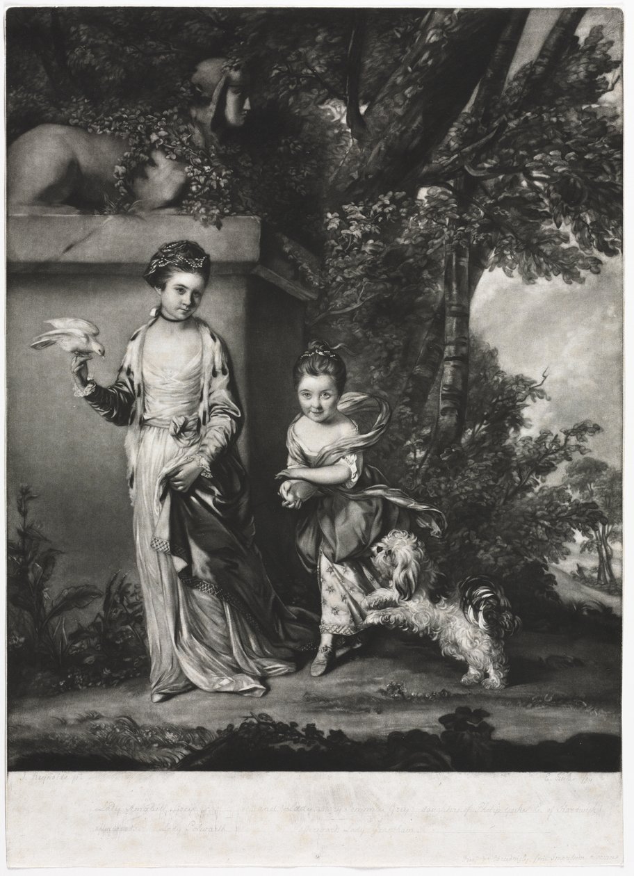 Damerna Amabel och Mary Jemima Yorke av Edward Fisher
