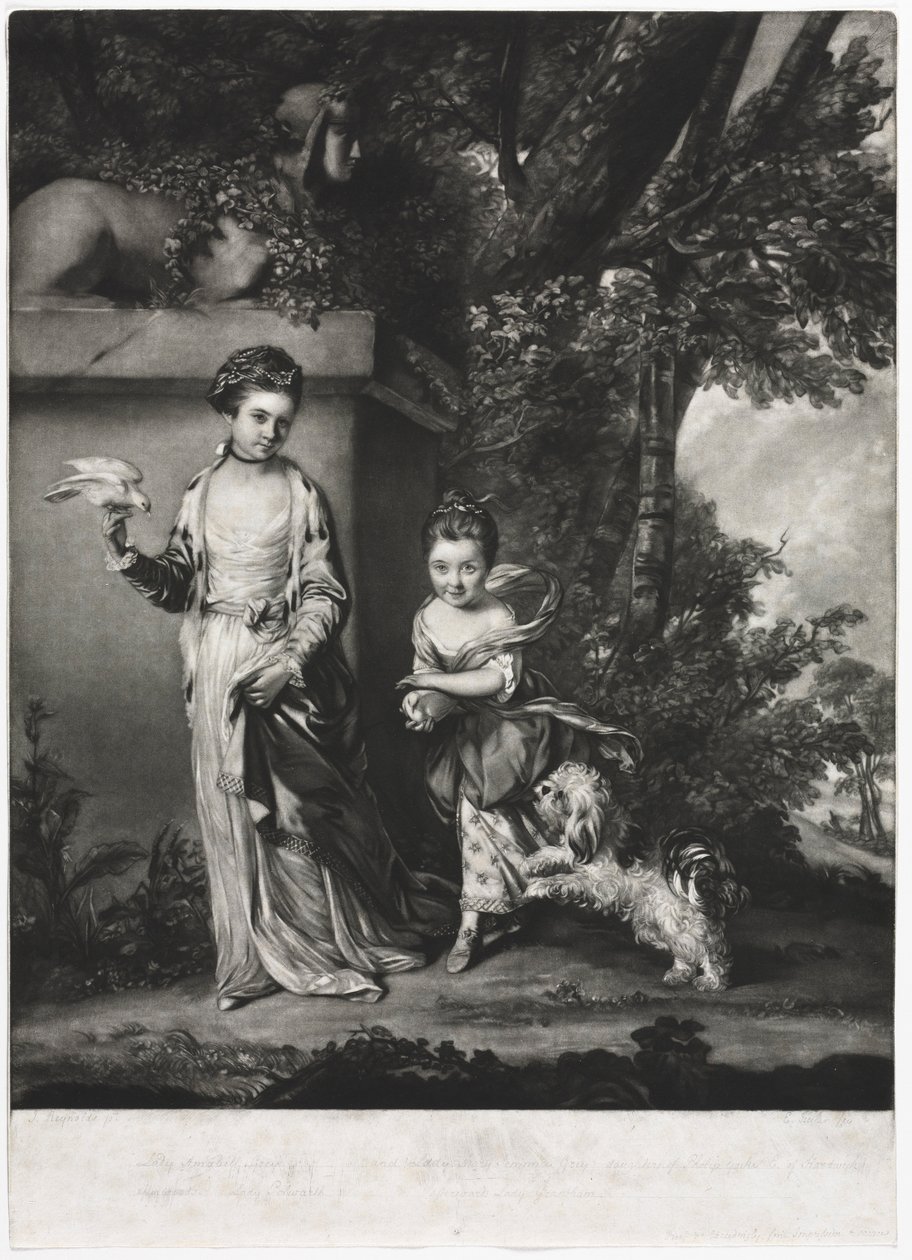 Damerna Amabel och Mary Jemima Yorke, ca. 1761. av Edward Fisher