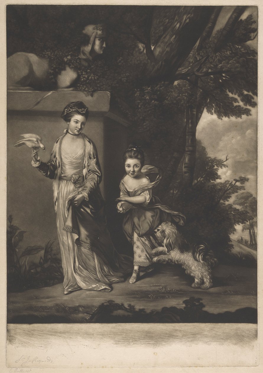 Damerna Amabel och Mary Jemina Yorke av Edward Fisher