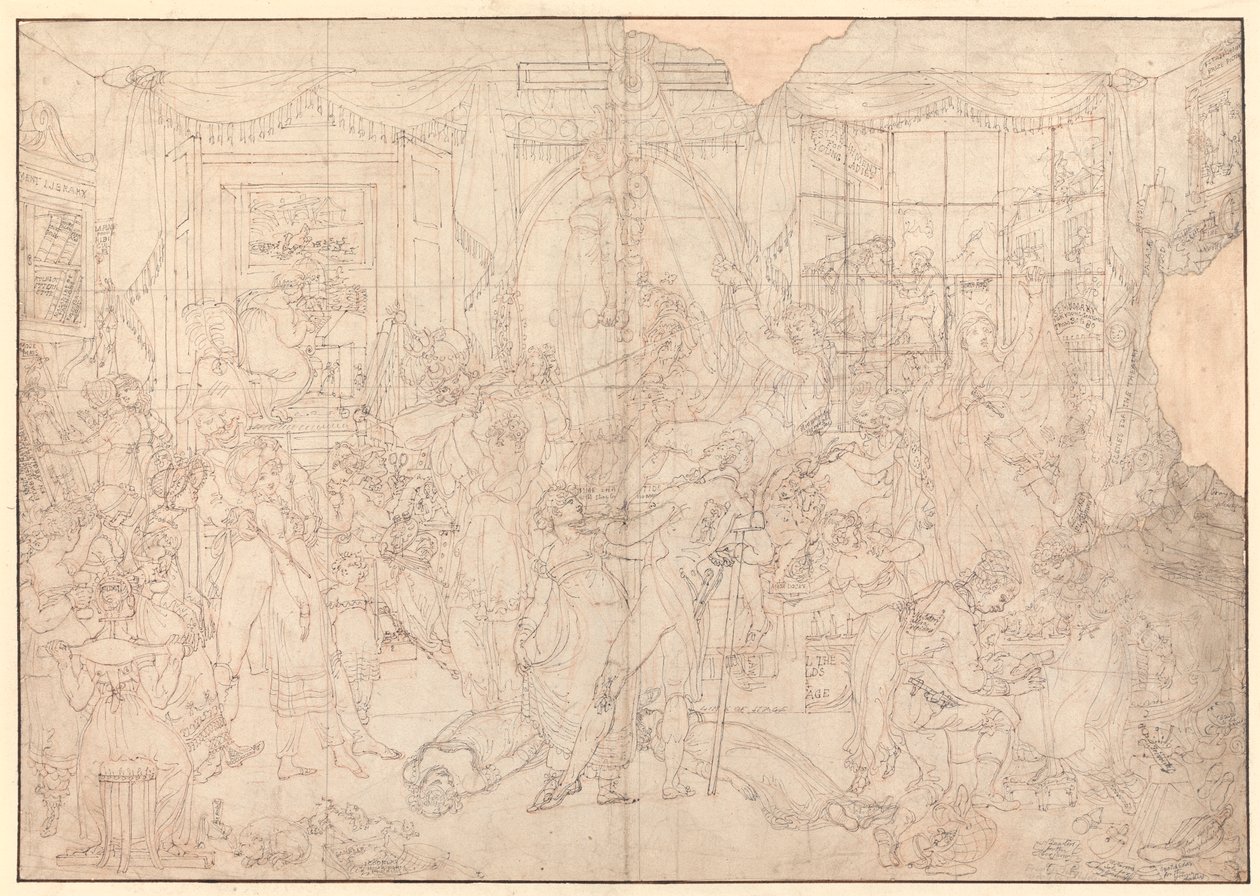 The Elegant Establishment for Young Ladies (studie för) av Edward Francis Burney