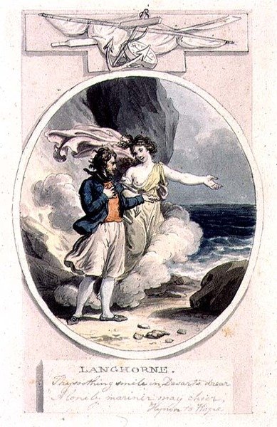 Ditt lugnande leende, (ritning) av Edward Francis Burney