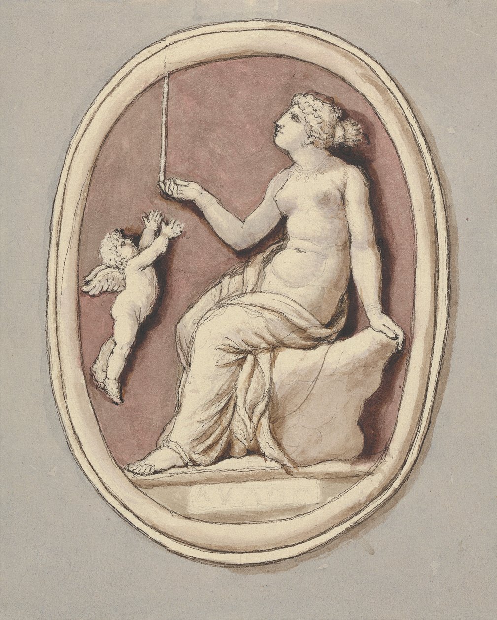 Venus och Amor av Edward Francis Burney
