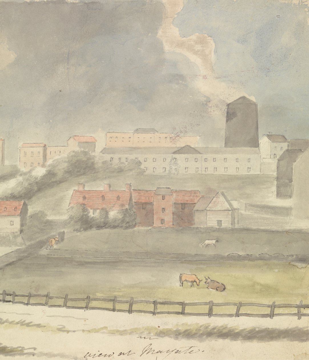 Utsikt vid Margate av Edward Francis Burney