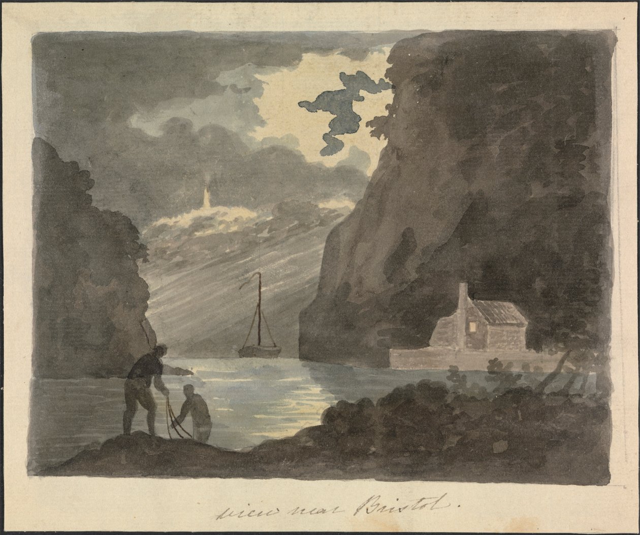 Utsikt nära Bristol av Edward Francis Burney