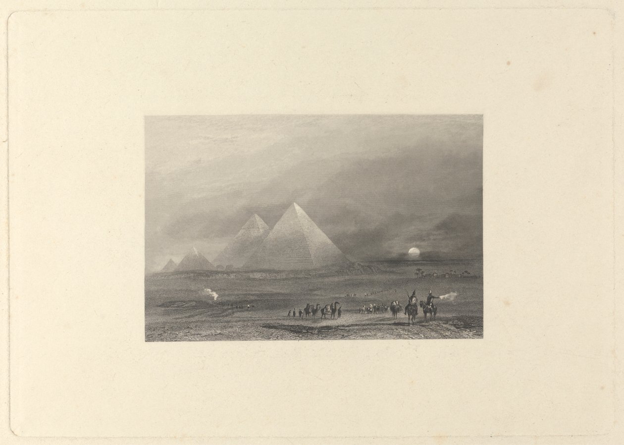 Egypten, pyramiderna i Gizeh av Edward Francis Finden
