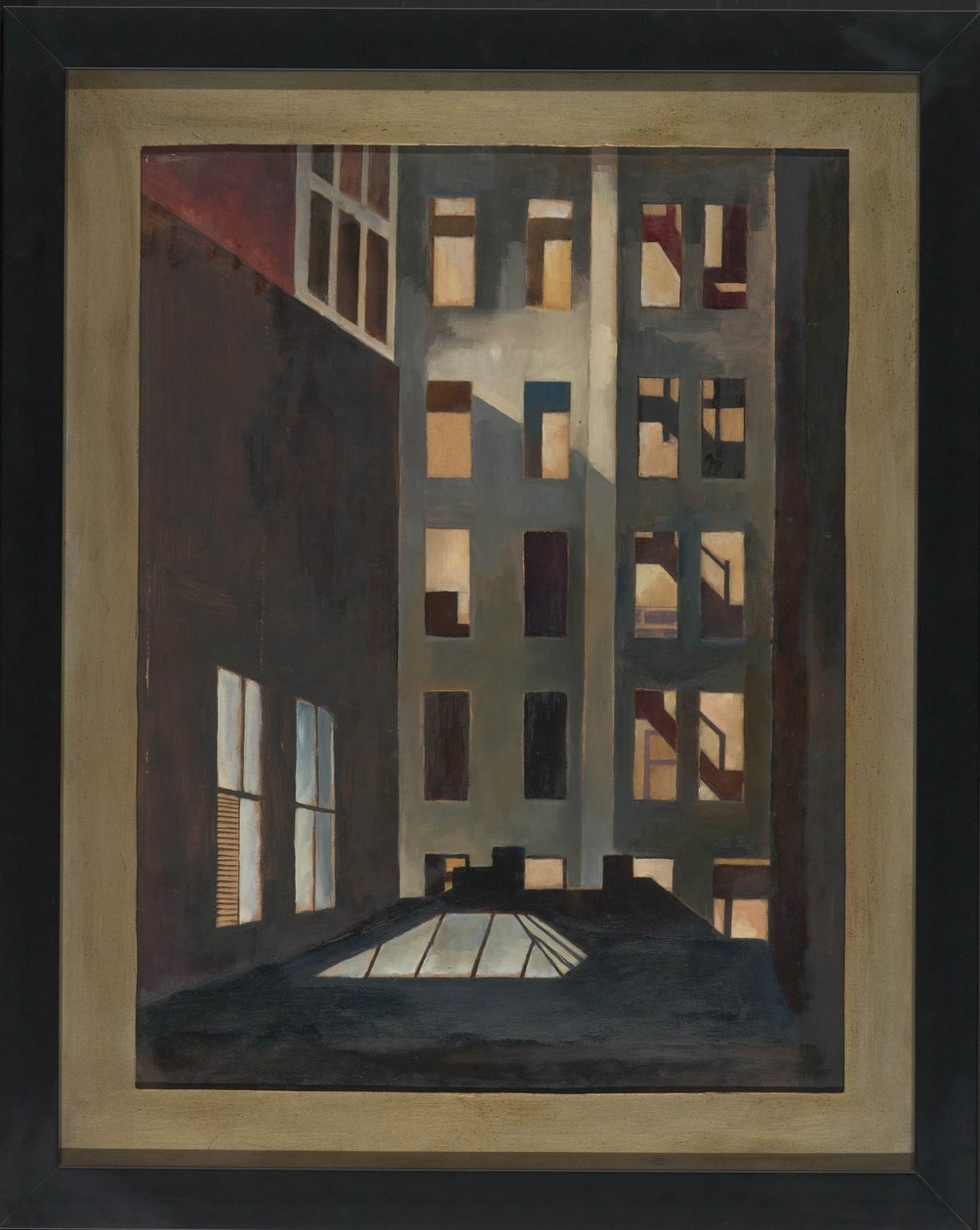 Rooftops, New York City, ca 1916 (olja på duk) av Edward Franklin Fisk
