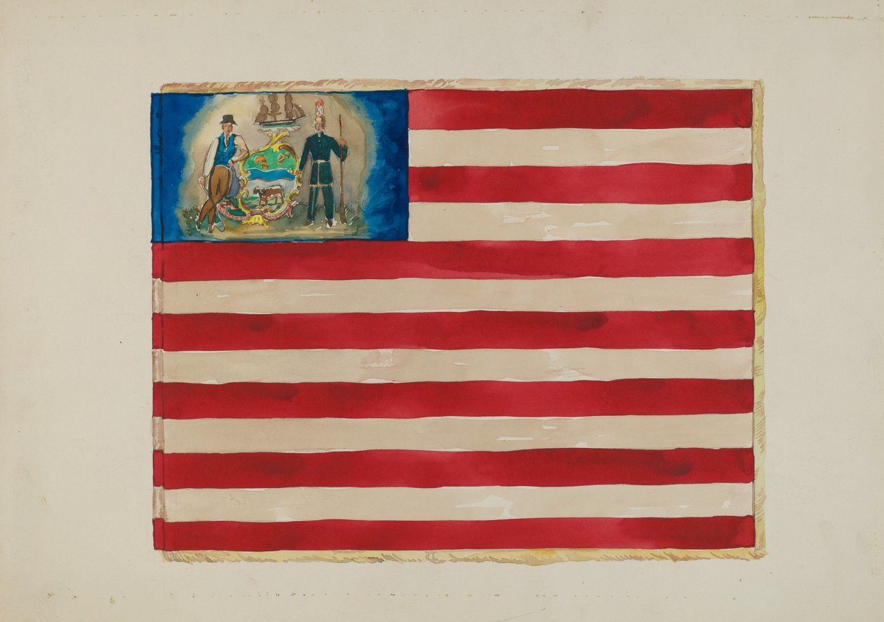 Flagga: Mexikanska kriget, ca. 1936. av Edward Grant