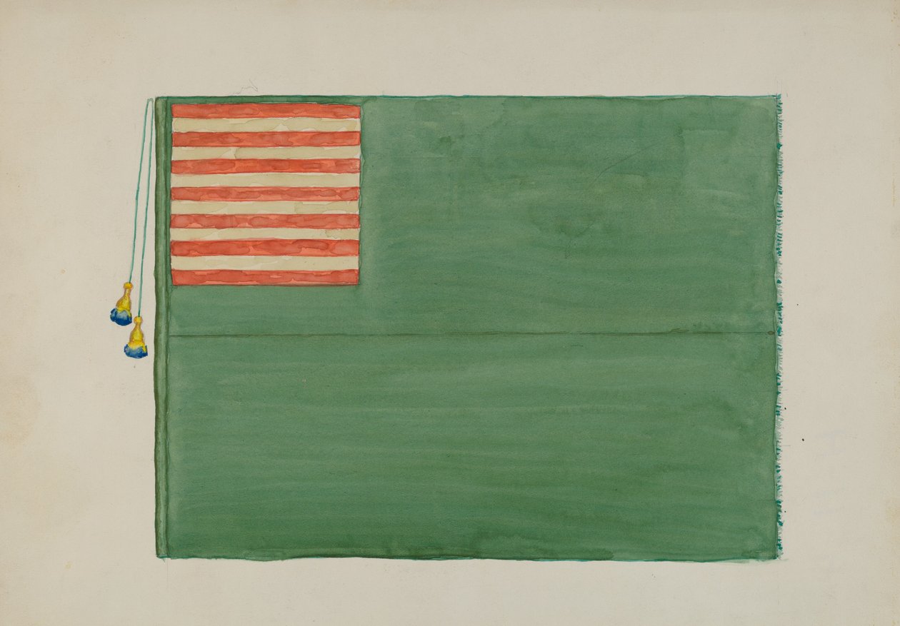 Revolutionär flagga, ca. 1936. av Edward Grant