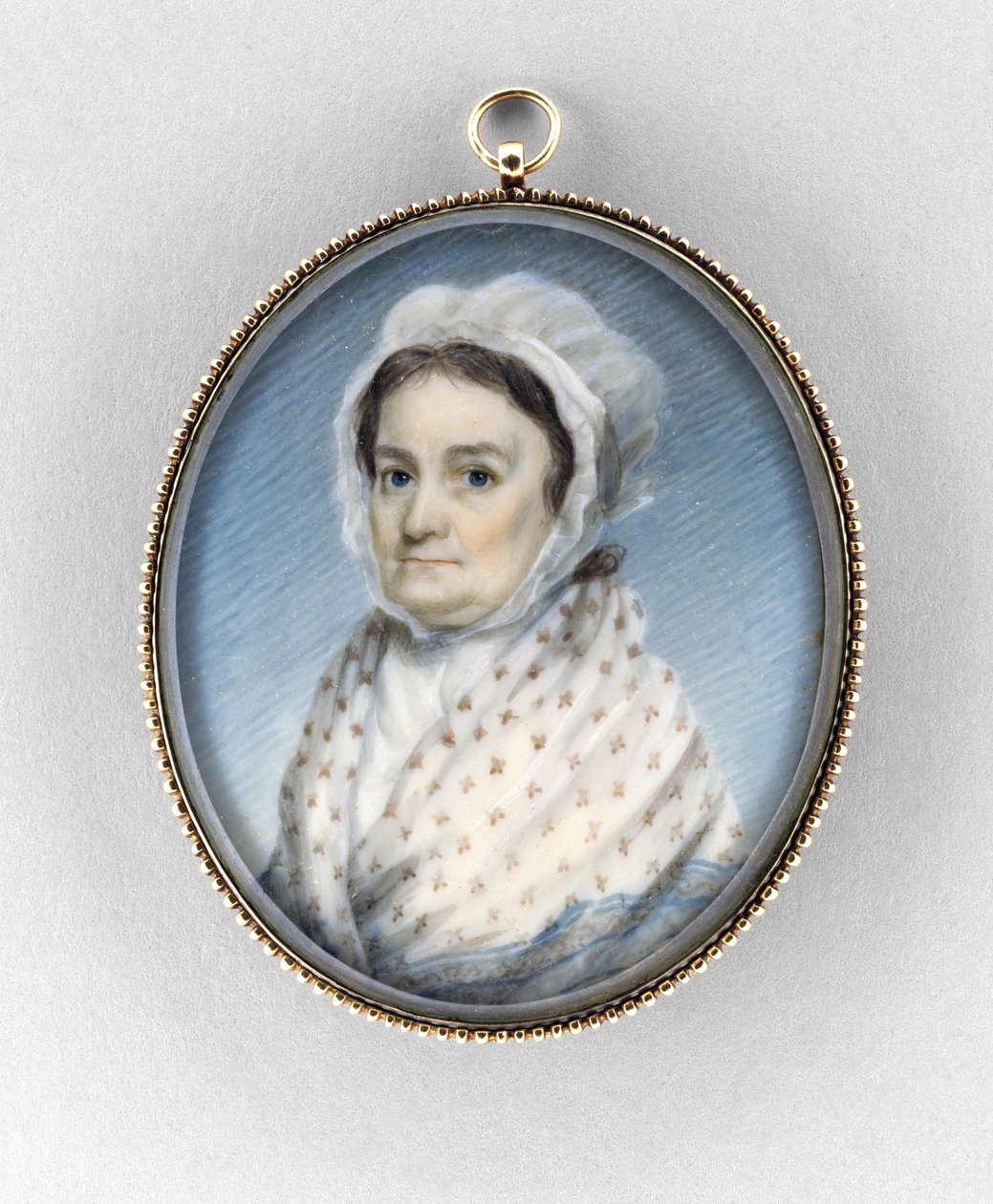 Mary Gould Almy, ca 1797-1800 (akvarell på elfenben av Edward Greene Malbone