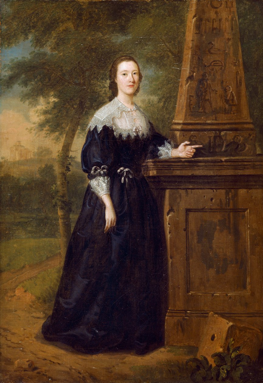 Miss Elizabeth Wandesford c.1753 (olja på duk) av Edward Haytley