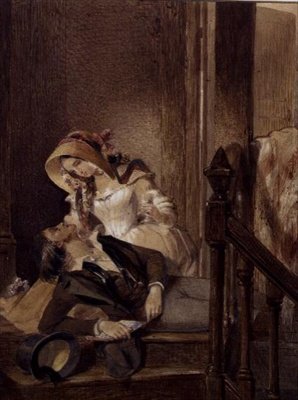 En svimning (akvarell) av Edward Henry Corbould