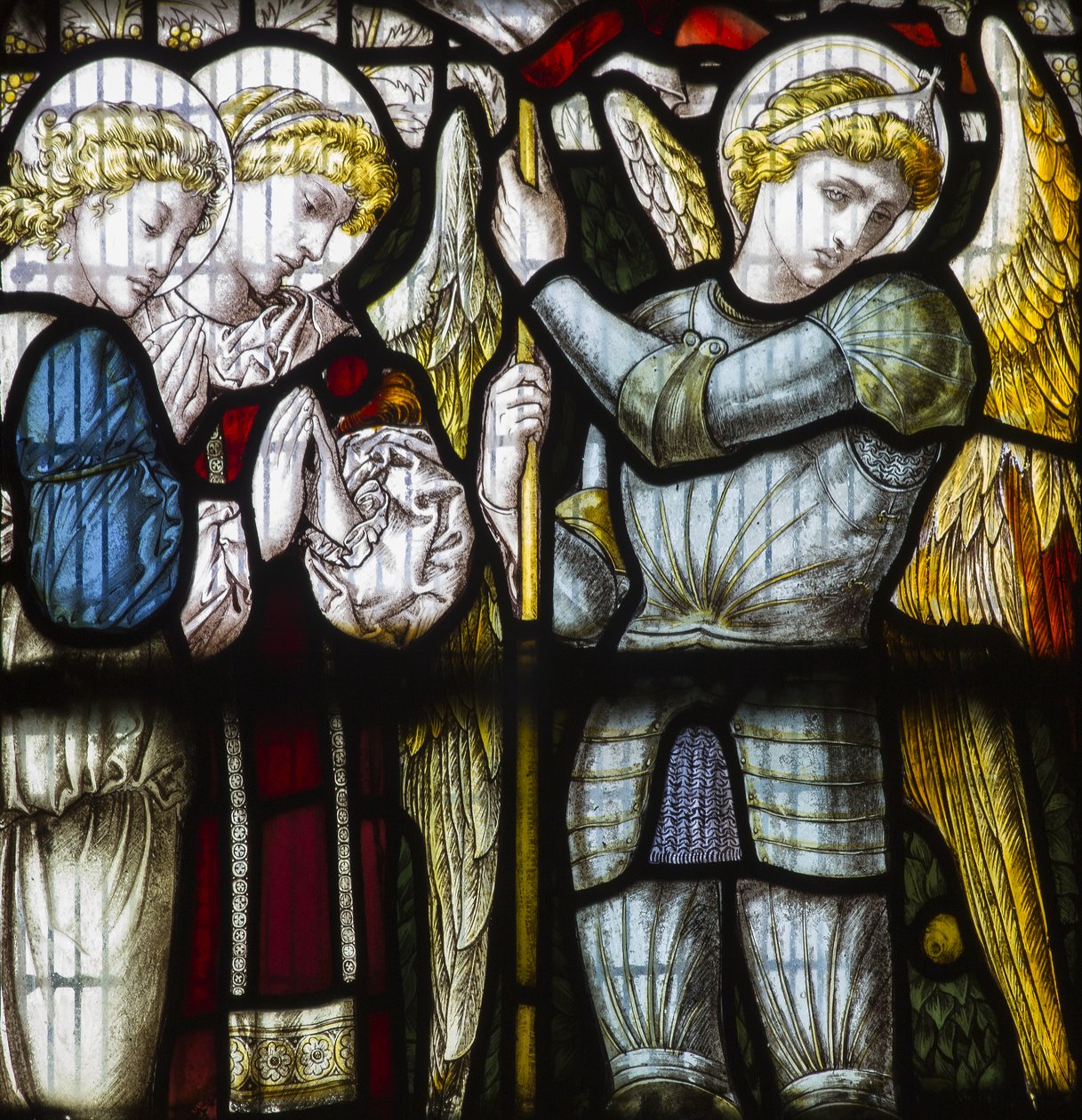 Änglar, 1882 (målat glas) av Edward Holmes Jewitt