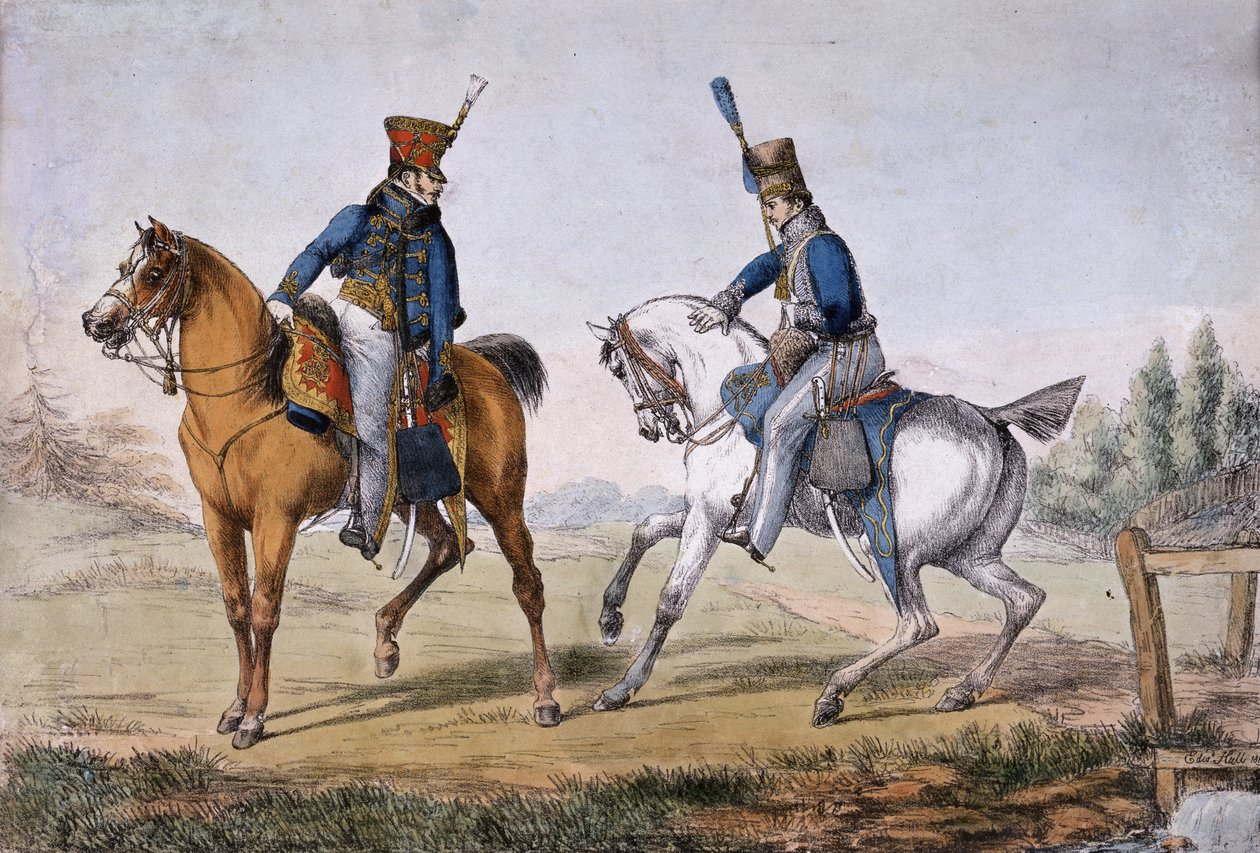 Officers of the 10th and 18th Hussars, utgiven av Ackerman