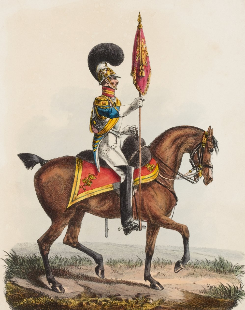 Royal Horse Guards, blå, officer, 1828 av Edward Hull