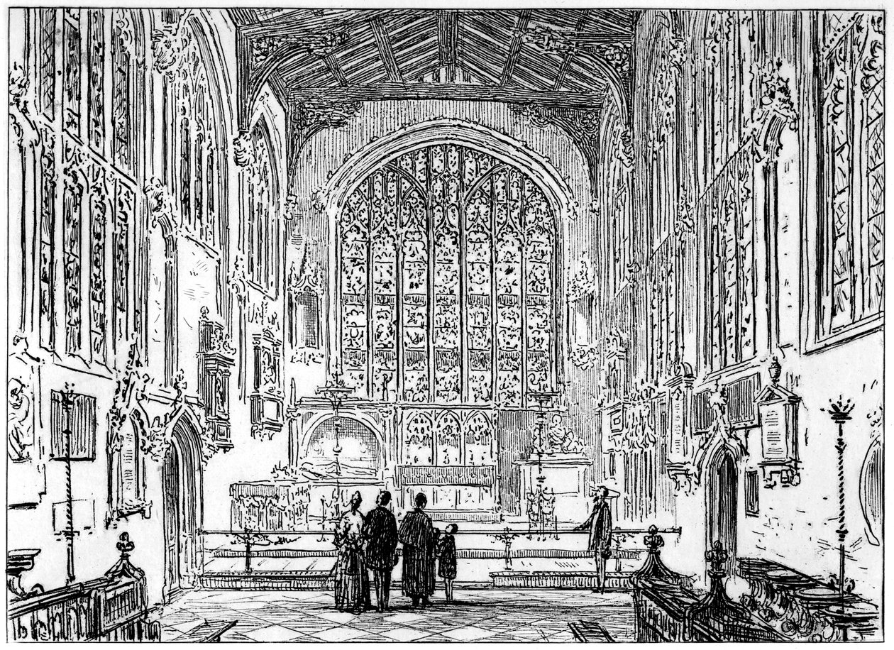 Koret i Stratford Church, Stratford-upon-Avon, Warwickshire, 1885. av Edward Hull
