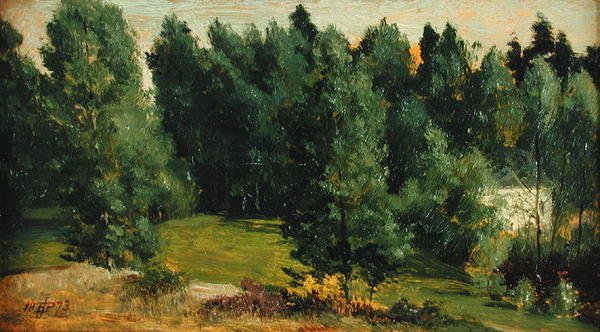 Ett skogslandskap av Edward John Poynter