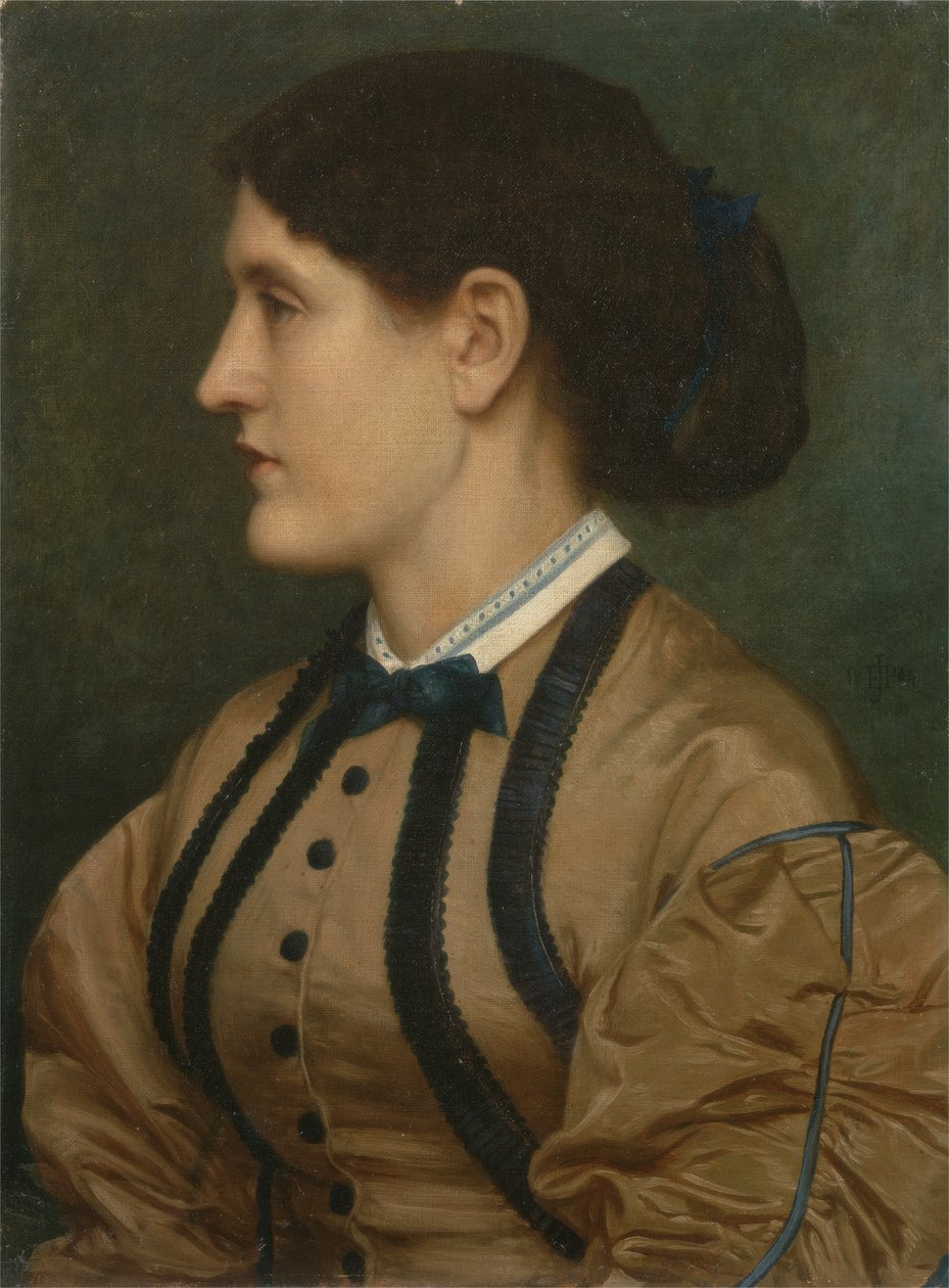 Porträtt av Eliza Eastlake (1809-93) 1864 (olja på duk) av Edward John Poynter
