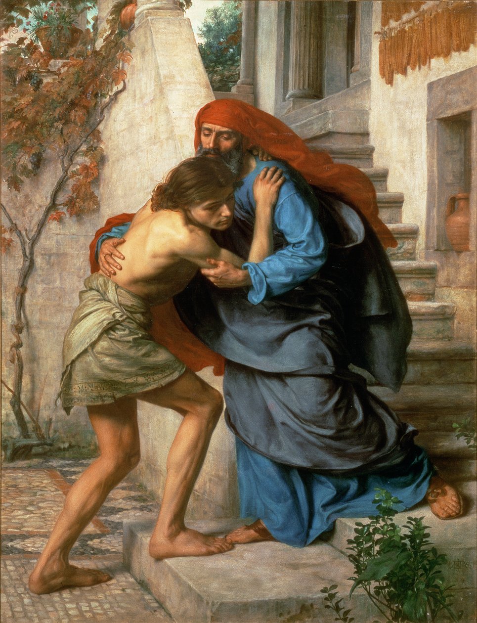 De förlorade männen återvänder, 1869 av Edward John Poynter
