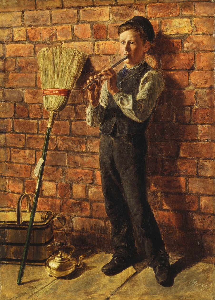 Musik kontra arbete, 1864 av Edward Joseph Worrall