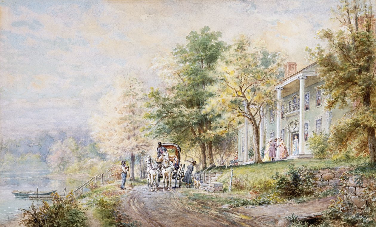 Mottagande gäster, 1898 av Edward Lamson Henry