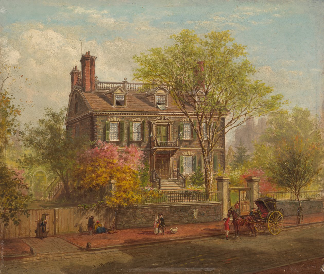 John Hancocks hus av Edward Lamson Henry