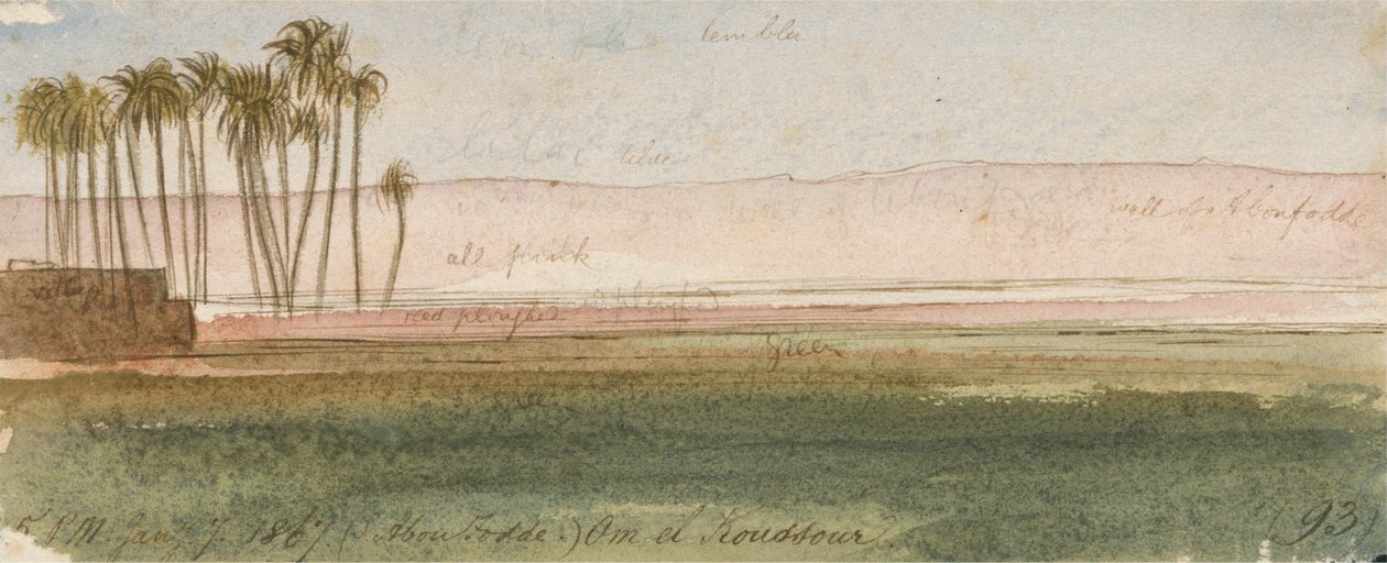 (Shejk Abu Fodde) Om el Koussour av Edward Lear
