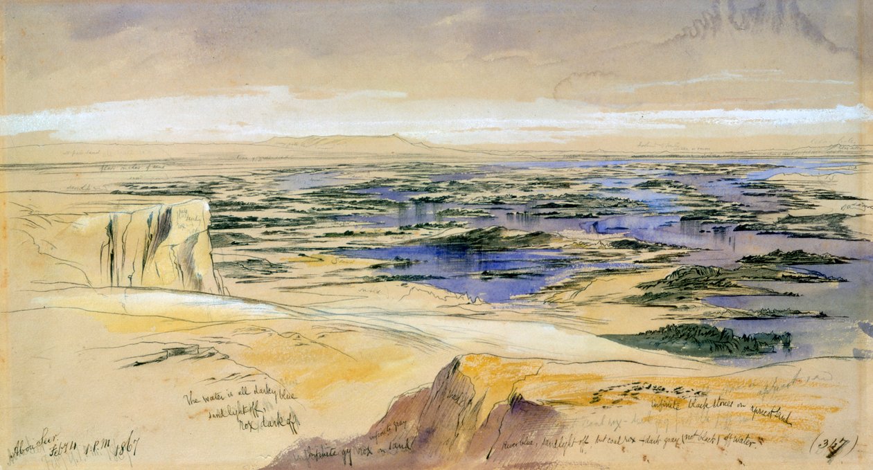 Aboo Seer, 4 februari 1867 av Edward Lear