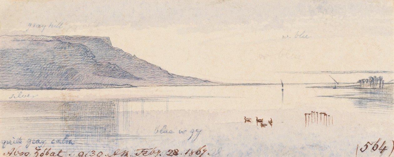 Aboo Zobat; kl. 09.30, den 28 februari 1867 (564) av Edward Lear