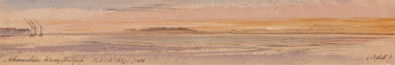 Abu Seer, Wady Halfeh av Edward Lear