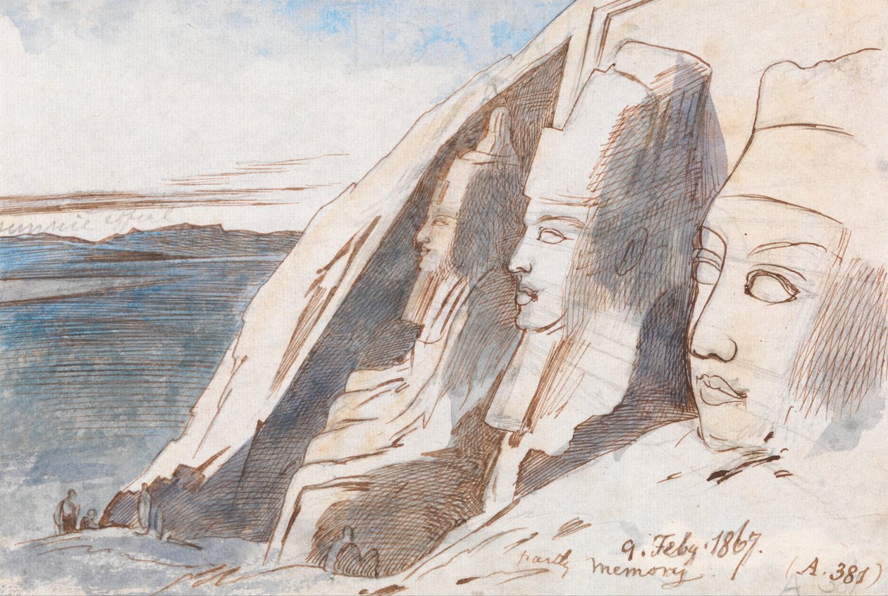 Abu Simbel av Edward Lear