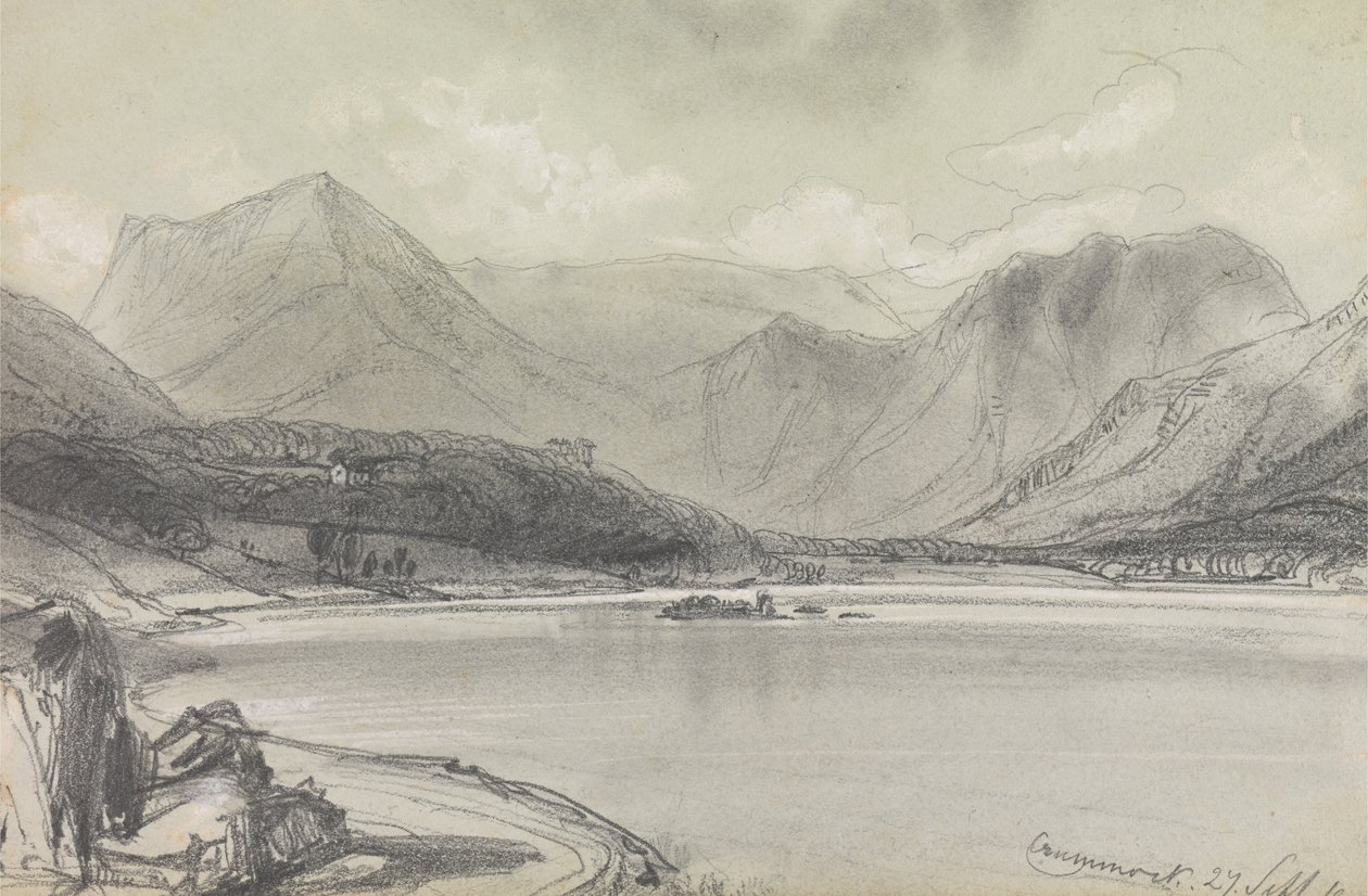 Crummock Vatten av Edward Lear