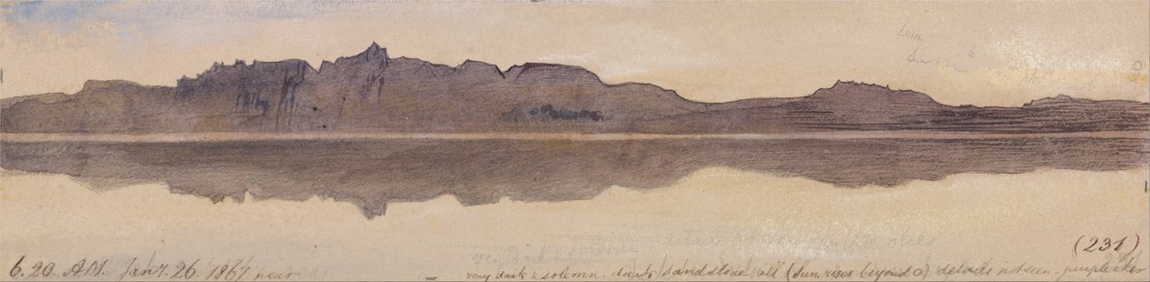 Gryning på Nilen av Edward Lear