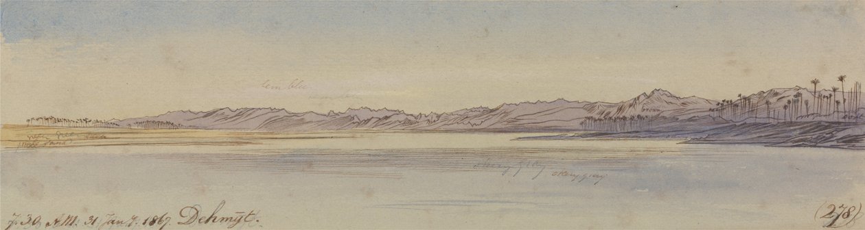 Dehmyt, kl. 07.30, 31 januari 1867 (278) av Edward Lear