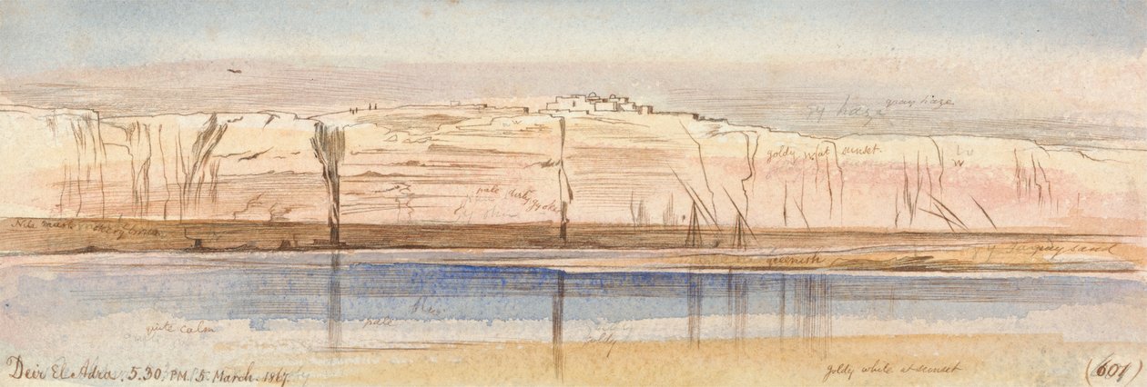 Deir El Adra av Edward Lear