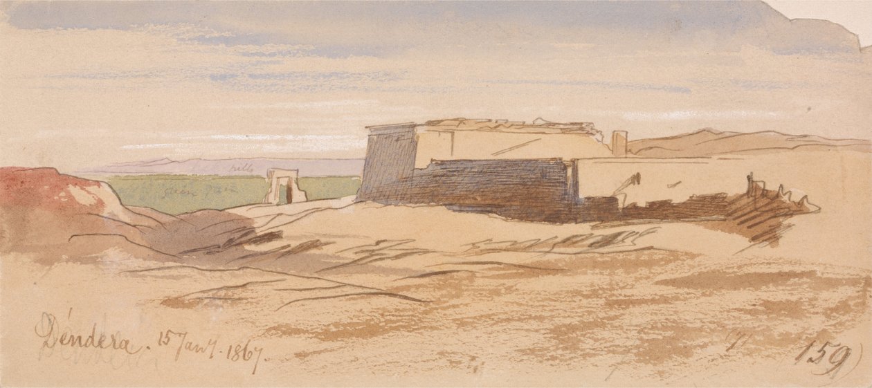Dendera av Edward Lear