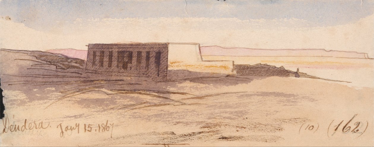 Dendera av Edward Lear