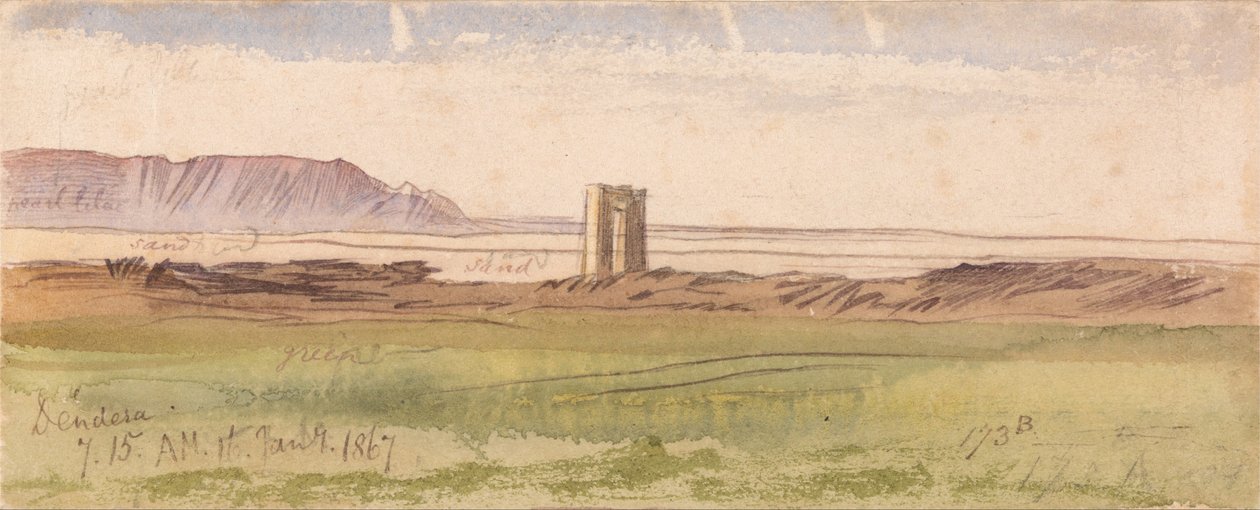 Dendera av Edward Lear