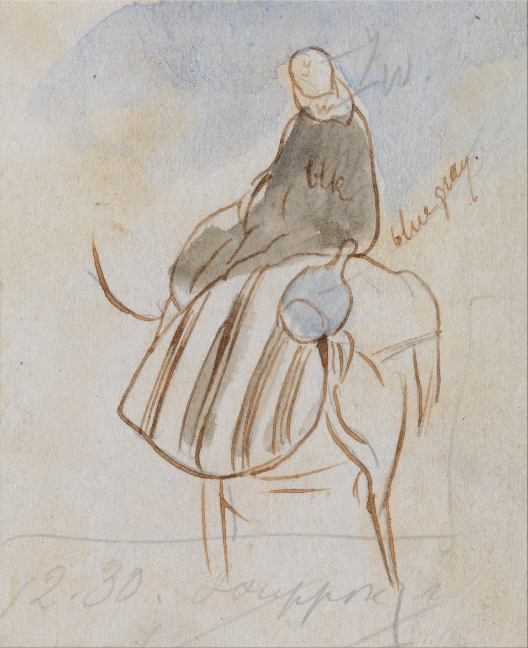 Egpytisk man på kamel av Edward Lear