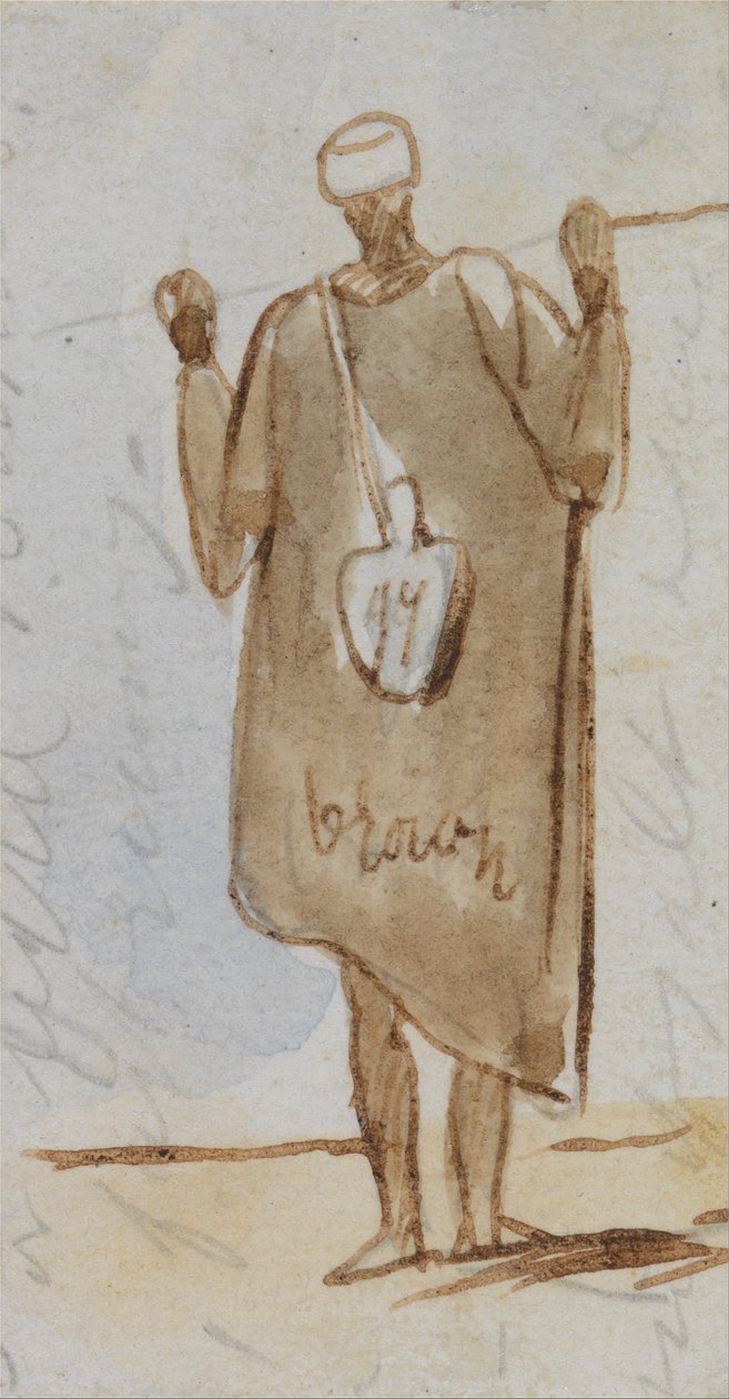 Egyptisk man av Edward Lear