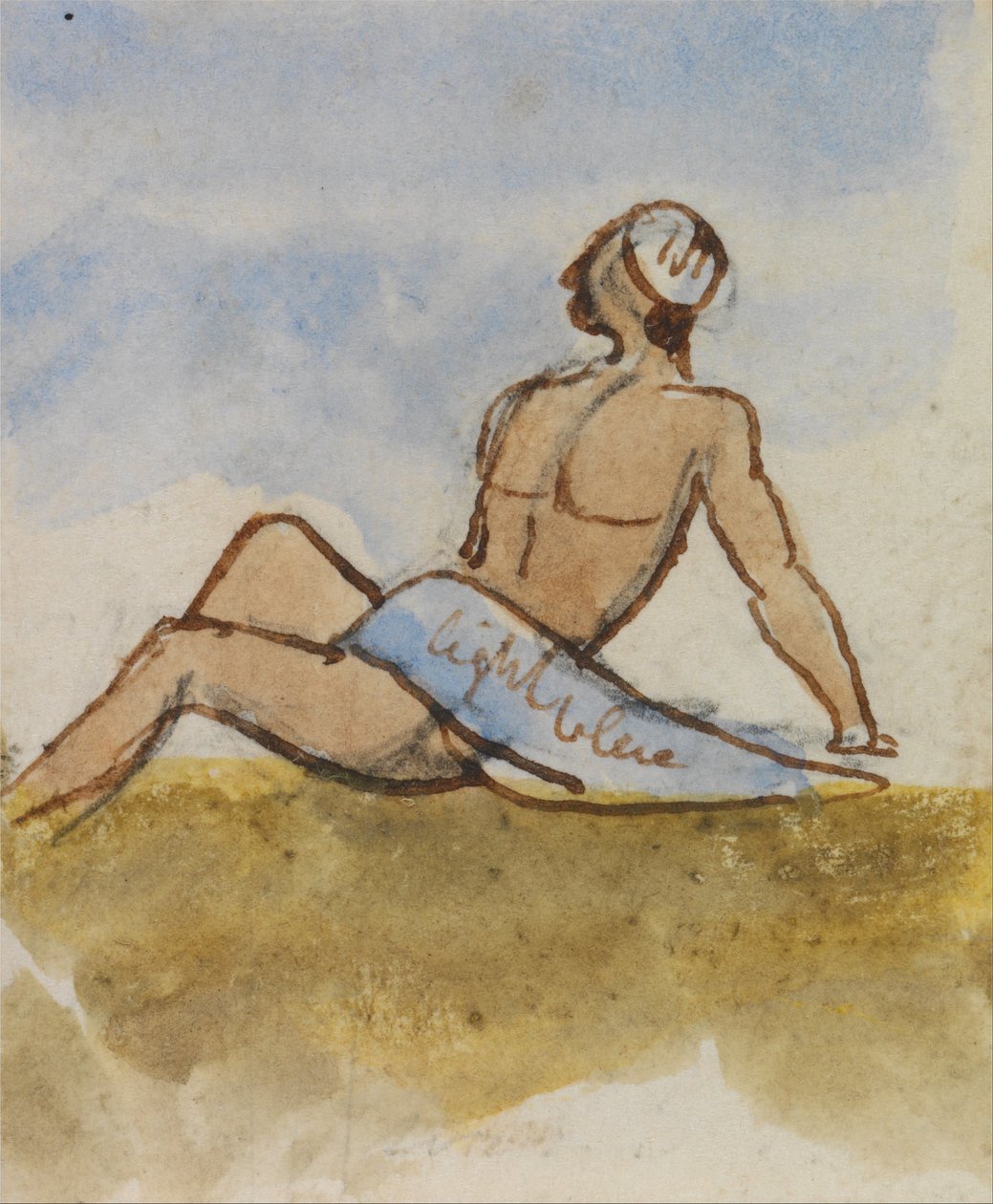 Egyptisk man av Edward Lear