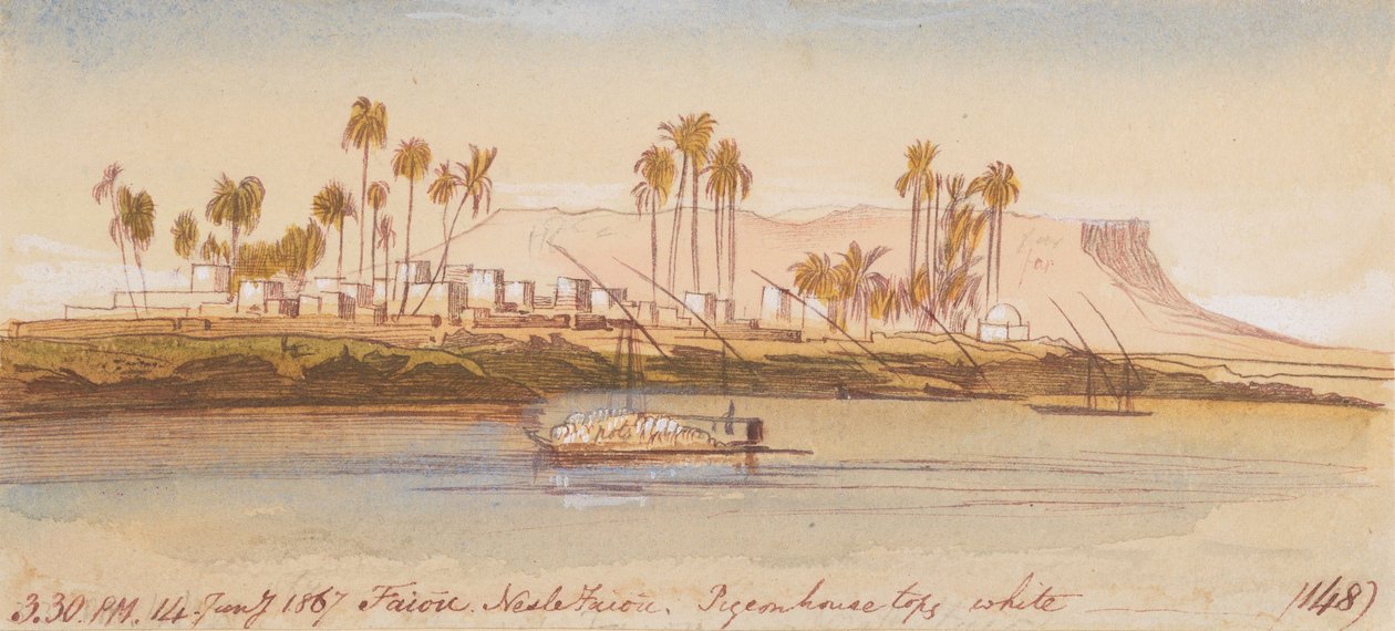 Faiou Nesle Faiou; kl. 15.30, den 14 januari 1867 (148) av Edward Lear