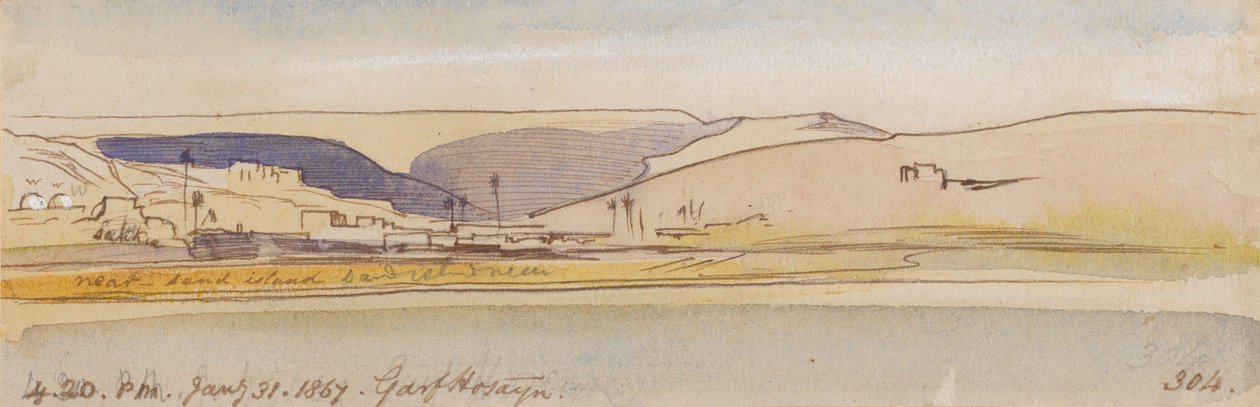 Garf Hosayn; kl. 16.20, den 31 januari 1867 (304) av Edward Lear