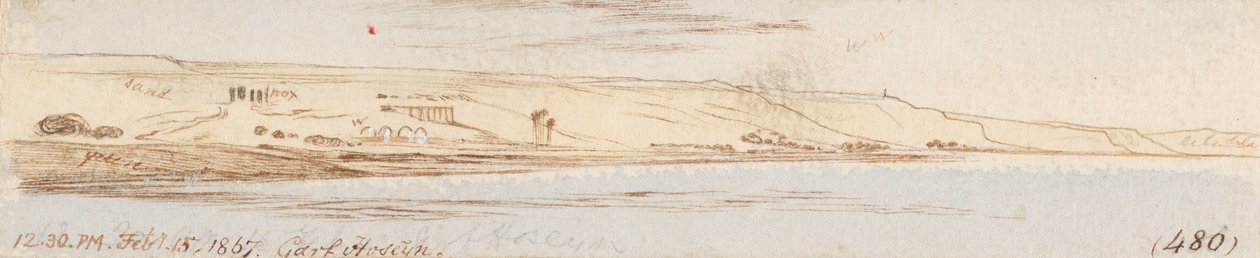 Garf Hoseyn; kl. 12.30, den 15 februari 1867 (480) av Edward Lear
